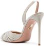 Aquazzura Aqua Gatsby leren pumps Zilver - Thumbnail 3