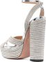 Aquazzura Ari sandalen met plateauzool Zilver - Thumbnail 3