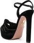 Aquazzura Atelier Plateau fluwelen pumps Zwart - Thumbnail 3