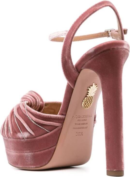 Aquazzura Atelier sandalen met plateauzool Roze