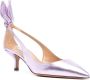 Aquazzura Bow Tie 50mm metallic pumps Paars - Thumbnail 2