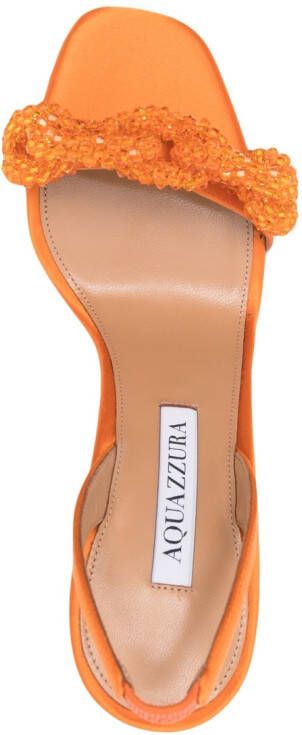 Aquazzura Chain Of Love 115 sandalen Oranje