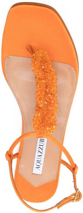 Aquazzura Chain Of Love sandalen Oranje