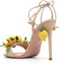 Aquazzura Citrus Punch 105 raffia sandalen Beige - Thumbnail 3