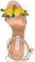 Aquazzura Citrus Punch 105 raffia sandalen Beige - Thumbnail 4