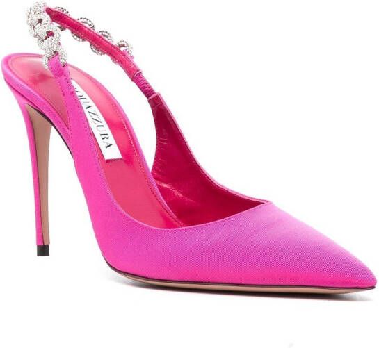 Aquazzura Pumps verfraaid met kristallen Roze