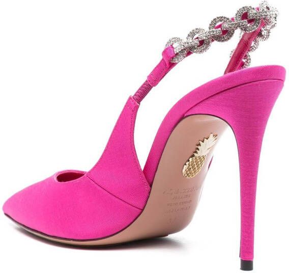 Aquazzura Pumps verfraaid met kristallen Roze