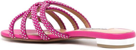 Aquazzura Sandalen verfraaid met kristal Roze