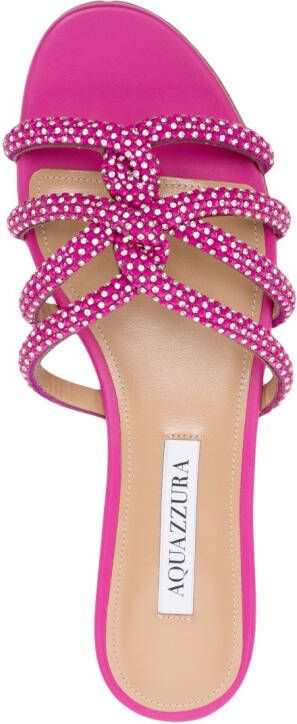 Aquazzura Sandalen verfraaid met kristal Roze