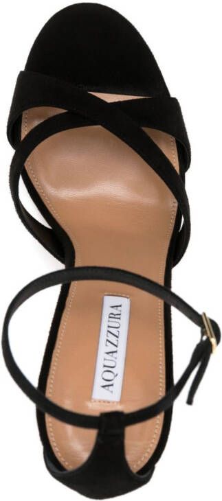 Aquazzura Olie suède sandalen Zwart