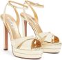 Aquazzura Divine Plateau sandalen met plateauzool Goud - Thumbnail 4