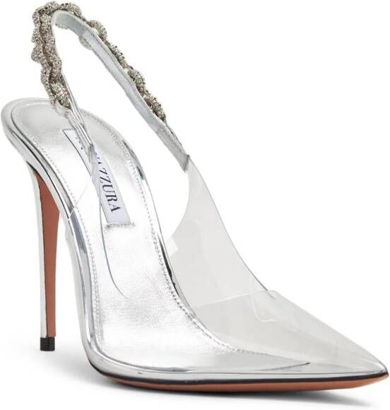 Aquazzura Doorzichtige pumps Zilver