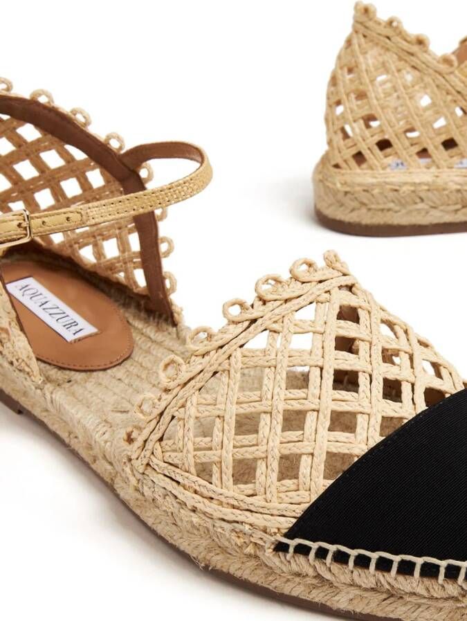 Aquazzura Espadrilles met ronde neus Beige
