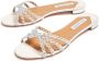 Aquazzura Leren slippers met ringlets Zilver - Thumbnail 3