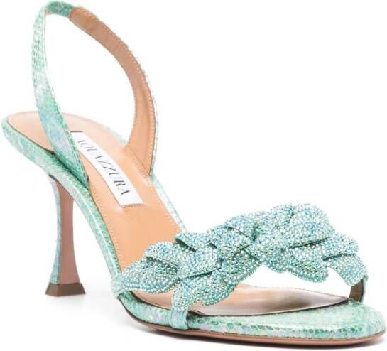 Aquazzura Galactic Flower sandalen Groen