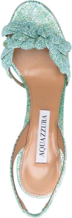 Aquazzura Galactic Flower sandalen Groen