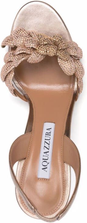 Aquazzura Galactic leren sandalen Bruin