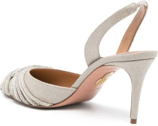 Aquazzura Gatsby pumps verfraaid met kristallen Beige