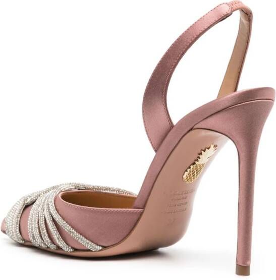 Aquazzura Ursina pumps met kristal Roze