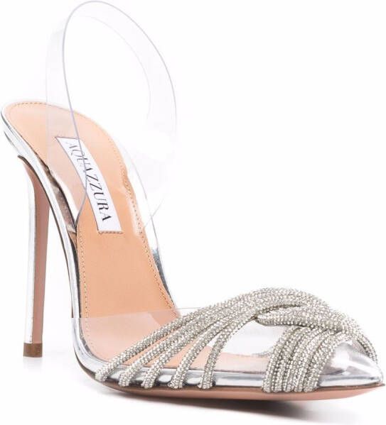 Aquazzura Gatsby sandalen Zilver