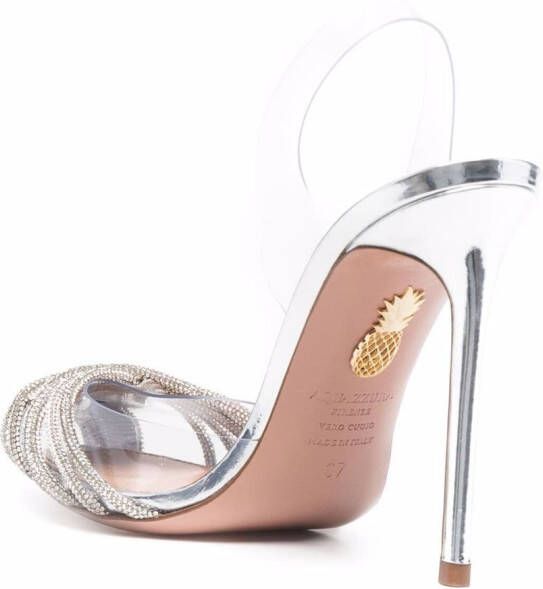 Aquazzura Gatsby sandalen Zilver