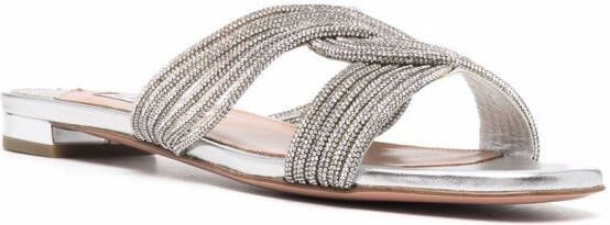 Aquazzura Gatsby sandalen Zilver