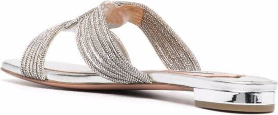 Aquazzura Gatsby sandalen Zilver