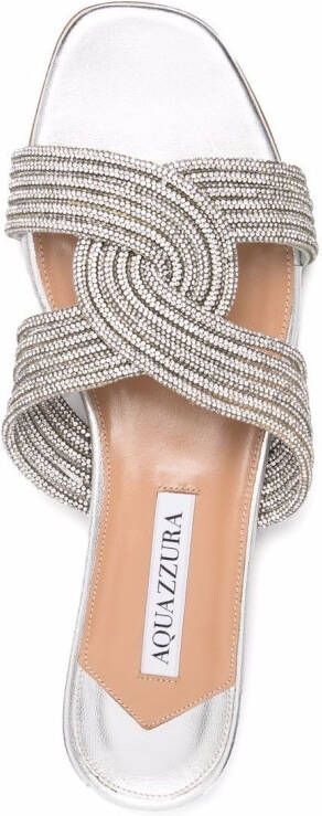 Aquazzura Gatsby sandalen Zilver