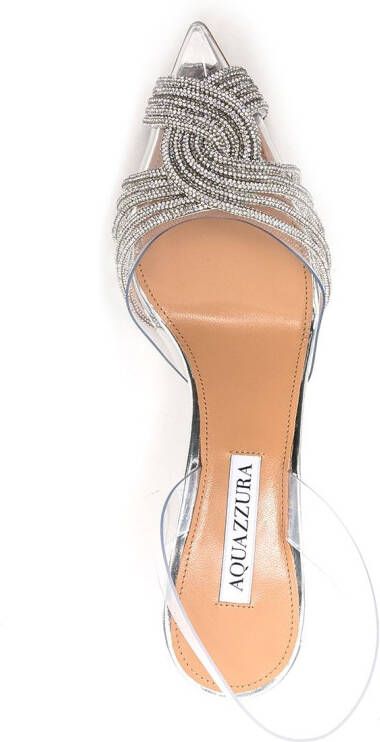 Aquazzura Gatsby Sling pumps Zilver