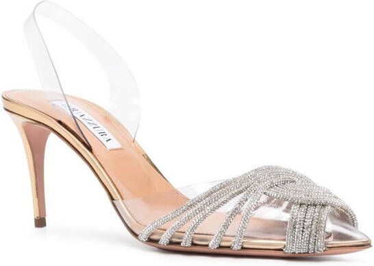 Aquazzura Gatsby slingback pumps Geel