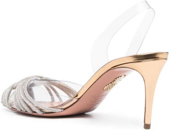 Aquazzura Gatsby slingback pumps Geel