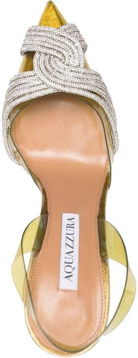 Aquazzura Gatsby slingback pumps Geel