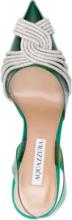 Aquazzura Gatsby slingback pumps Groen