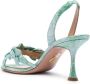 Aquazzura Glactic Flower 75 leren sandalen Blauw - Thumbnail 3