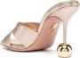 Aquazzura Leren muiltjes Goud - Thumbnail 3