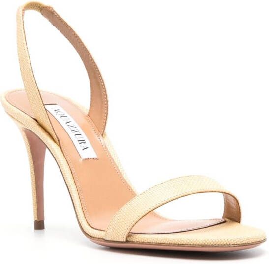 Aquazzura Leren sandalen Beige