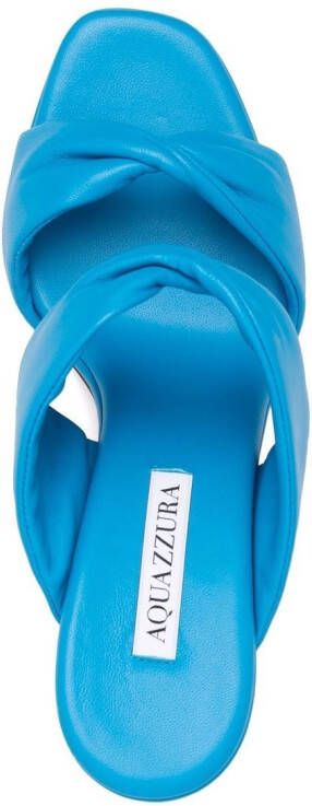 Aquazzura Leren sandalen Blauw