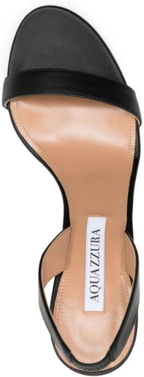 Aquazzura Leren sandalen Zwart