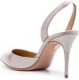 Aquazzura Leren slingback pumps Beige - Thumbnail 3