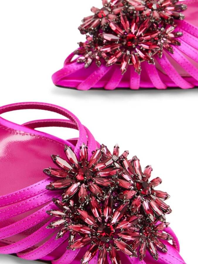 Aquazzura Margarita 105mm crystal-embellished pumps Roze