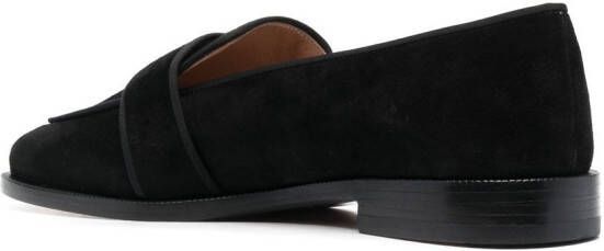 Aquazzura Martin suède loafers Zwart