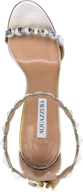 Aquazzura Maxi-Tequila leren sandalen Geel