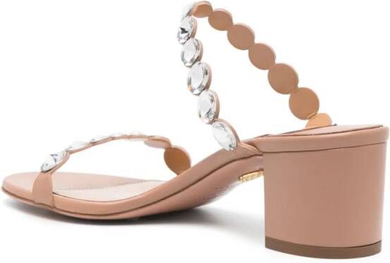 Aquazzura Maxi Tequila sandalen verfraaid met kristal Roze