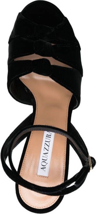 Aquazzura Mira sandalen met plateauzool Zwart