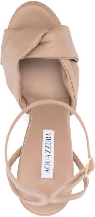 Aquazzura Olie sandalen met plateauzool Beige