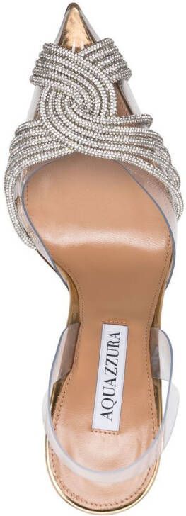 Aquazzura Gatsby slingback pumps Goud