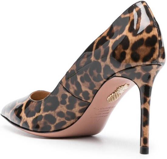 Aquazzura Pumps met luipaardprint Bruin