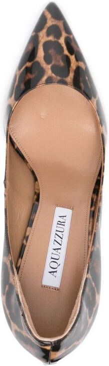 Aquazzura Pumps met luipaardprint Bruin