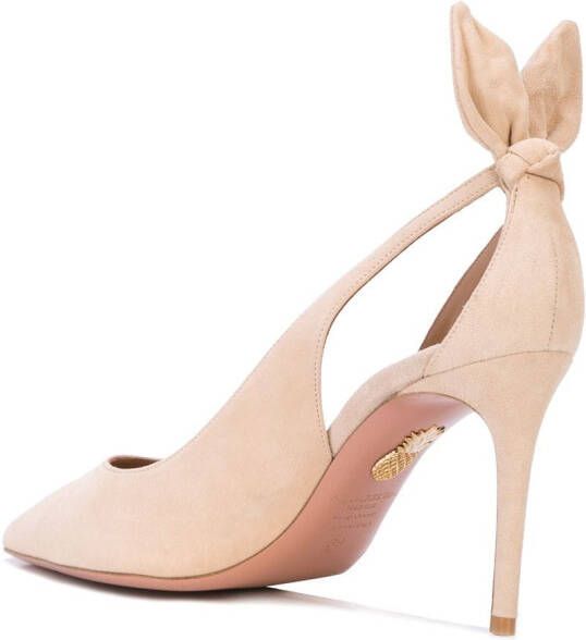 Aquazzura Pumps met strik Beige