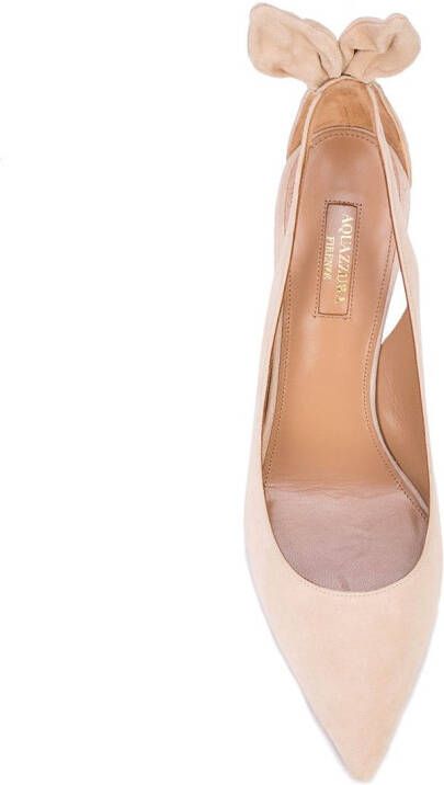 Aquazzura Pumps met strik Beige